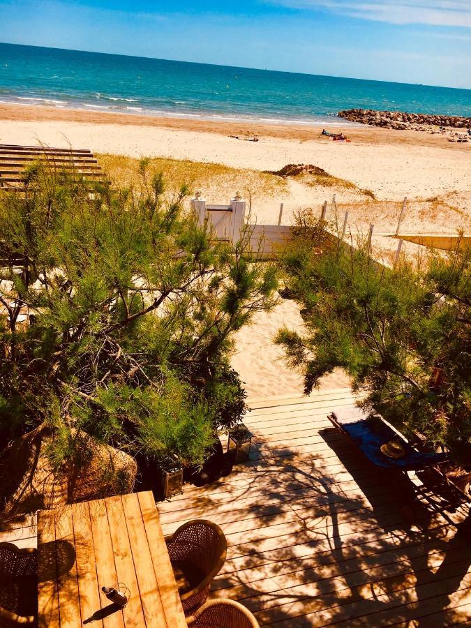 Mas Andalou Fabuleuse première ligne de mer, plage privative Frontignan Esterno foto