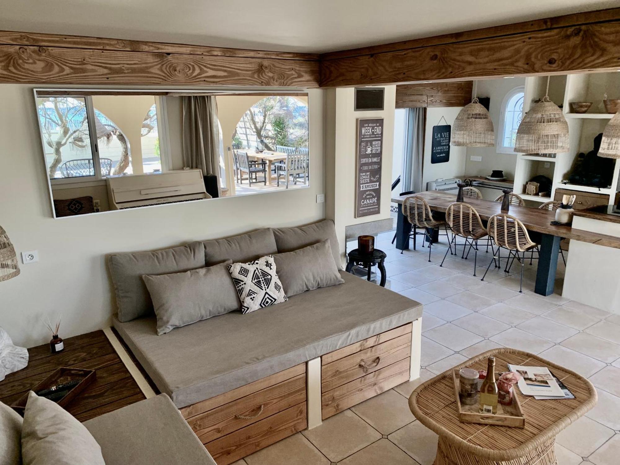 Mas Andalou Fabuleuse première ligne de mer, plage privative Frontignan Esterno foto